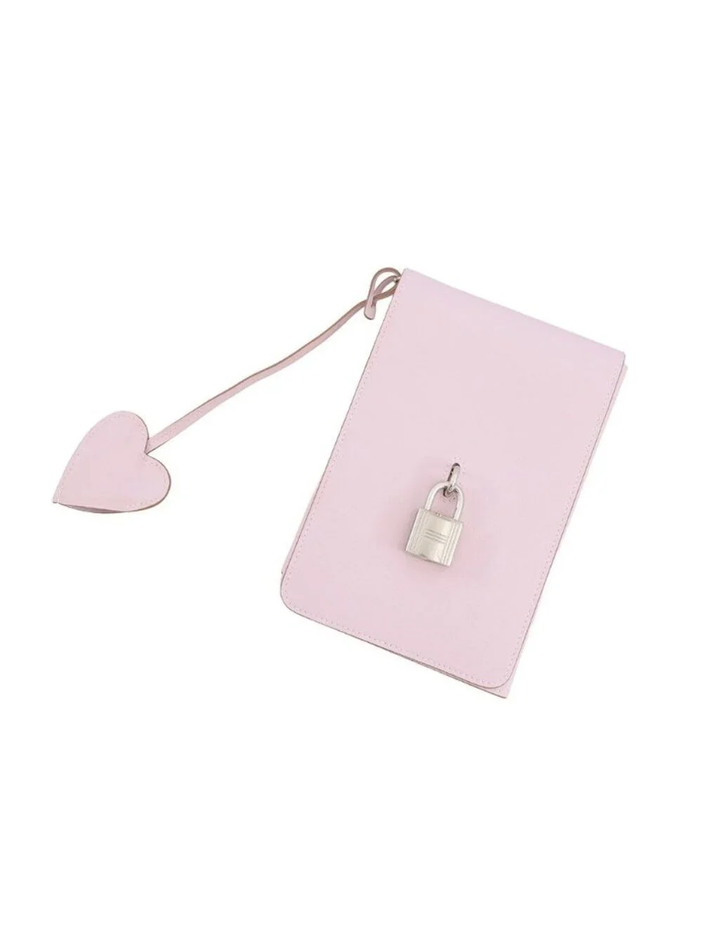 Hermes Note Cover Carnet Secret Mauve Pale Silver Swift Della Cavalleria